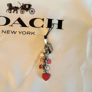 Coach heart lanyard